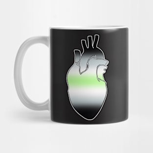 Agender Pride Heart Mug